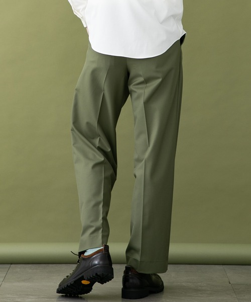 UNITED TOKYO（ユナイテッドトウキョウ）の「ストレッチツイル　ワイドPT（スラックス・メンズ・カーキ/ネイビー/グレー・1/2/3）」の13枚目の写真