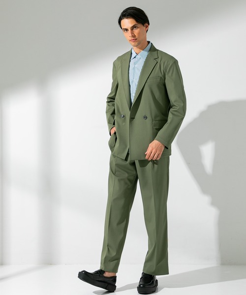 UNITED TOKYO（ユナイテッドトウキョウ）の「ストレッチツイル　ワイドPT（スラックス・メンズ・カーキ/ネイビー/グレー・1/2/3）」の7枚目の写真