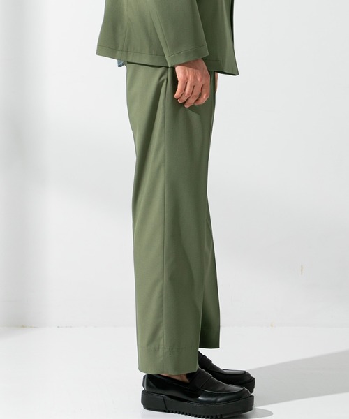 UNITED TOKYO（ユナイテッドトウキョウ）の「ストレッチツイル　ワイドPT（スラックス・メンズ・カーキ/ネイビー/グレー・1/2/3）」の4枚目の写真
