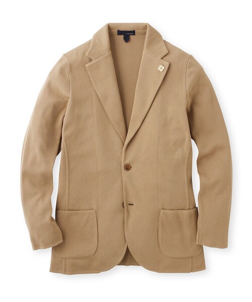 Lardini コットンニットテーラードジャケット