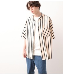 JUNRED | コックカラードルマンストライプシャツ(シャツ/ブラウス)