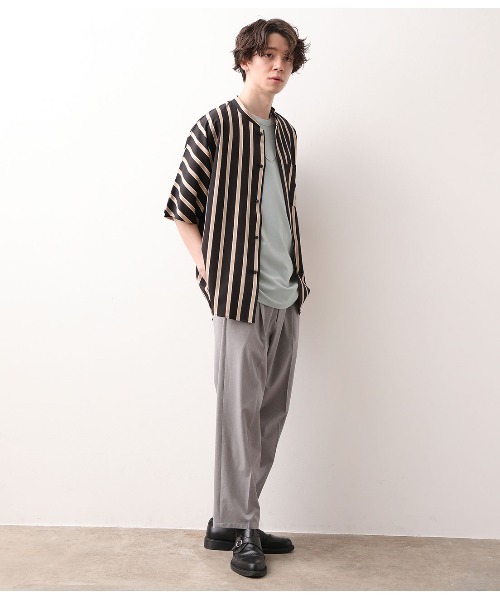 JUNRED（ジュンレッド）の「コックカラードルマンストライプシャツ（シャツ/ブラウス・メンズ・ホワイト/ブラック・M/L）」の17枚目の写真