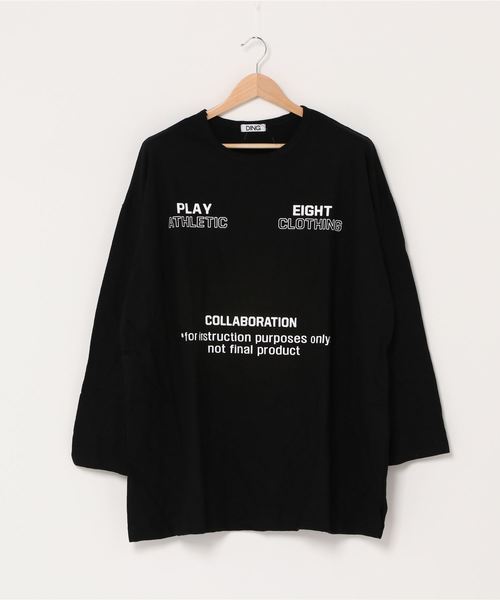 DING（ディング）の「DING/COLLABORATION Tワンピ（Tシャツ/カットソー・レディース・ホワイト/ブラック/レッド/ベージュ・FREE）」の16枚目の写真