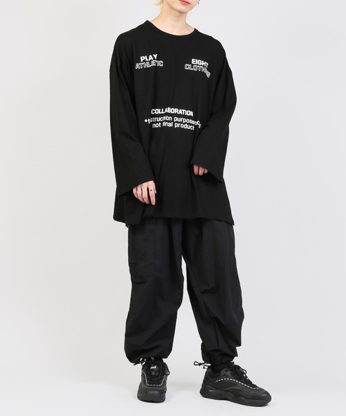 DING（ディング）の「DING/COLLABORATION Tワンピ（Tシャツ/カットソー・レディース・ホワイト/ブラック/レッド/ベージュ・FREE）」の10枚目の写真