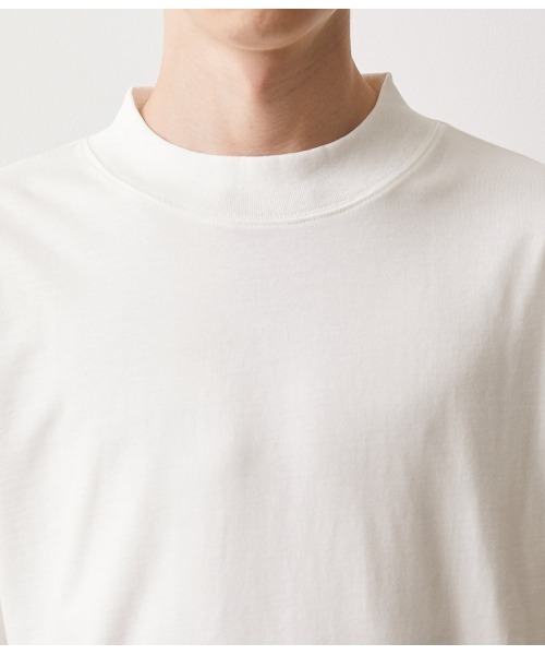 JUNRED(ジュンレッド)の「モックネックロングスリーブプルオーバー(Tシャツ/カットソー・メンズ・ホワイト/ブラック・S/M/L)」の7枚目の写真