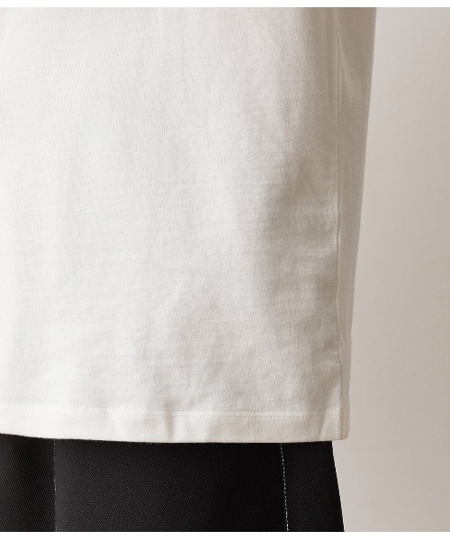 JUNRED(ジュンレッド)の「モックネックロングスリーブプルオーバー(Tシャツ/カットソー・メンズ・ホワイト/ブラック・S/M/L)」の9枚目の写真
