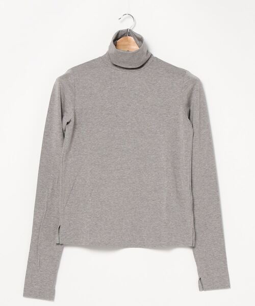MIDIUMISOLID(ミディウミソリッド)の「MIDUMISOLID for Ladies ハイネックC / Sトップス(Tシャツ/カットソー・レディース・ホワイト/ブラック/ブラウン/グレー・FREE)」の1枚目の写真