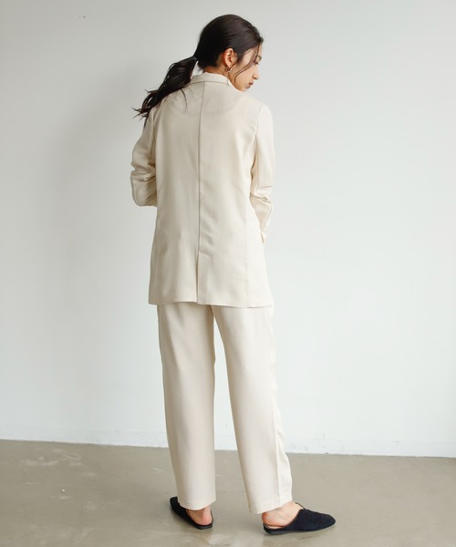 Auntie Rosa Holiday(アンティローザホリデー)の「麻調バスケットタックテーパード(スラックス・レディース・ブラック/ナチュラル/カーキ・FREE)」の17枚目の写真