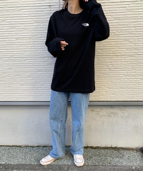 THE NORTH FACE(ザノースフェイス)の「【THE NORTH FACE / ザ・ノース・フェイス】ロングスリーブTシャツ ロンT DAILY LOGO L/S R/TEE(Tシャツ/カットソー・レディース・グレー/ブラック・S/M/L/XL/XXL)」の9枚目の写真