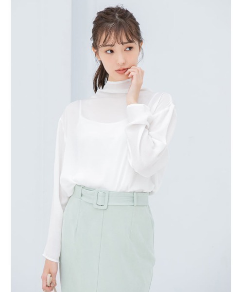 fifth（フィフス）の「ウエストベルト付きタイトロングスカート（スカート・レディース・ホワイト/ピンク/ミント・MEDIUM）」の19枚目の写真