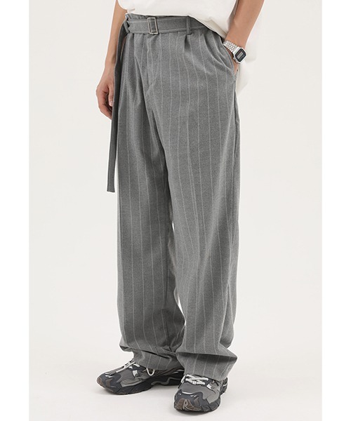 MASONPRINCE】Striped have leisure trousers XXK2021（スラックス