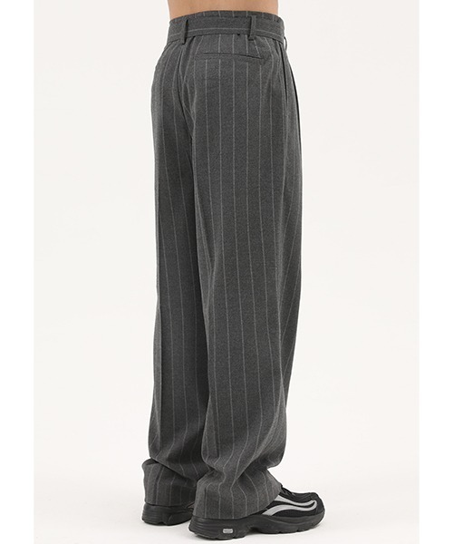 MASONPRINCE(メイソンプリンス)の「【MASONPRINCE】Striped have leisure trousers XXK2021(スラックス・メンズ・ダークグレー/ライトグレー・XL/S/M/L)」の7枚目の写真