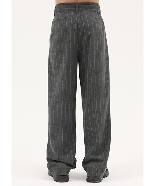 MASONPRINCE(メイソンプリンス)の「【MASONPRINCE】Striped have leisure trousers XXK2021(スラックス・メンズ・ダークグレー/ライトグレー・XL/S/M/L)」の8枚目の写真