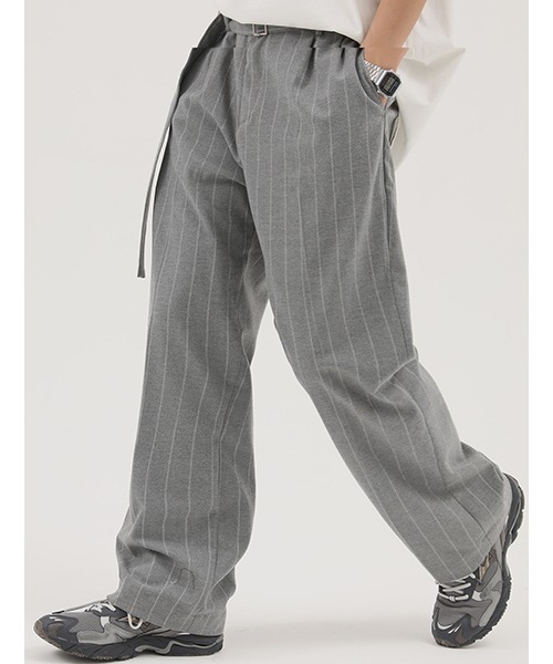 MASONPRINCE(メイソンプリンス)の「【MASONPRINCE】Striped have leisure trousers XXK2021(スラックス・メンズ・ダークグレー/ライトグレー・XL/S/M/L)」の10枚目の写真