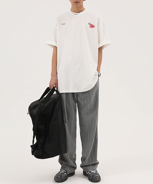 MASONPRINCE(メイソンプリンス)の「【MASONPRINCE】Striped have leisure trousers XXK2021(スラックス・メンズ・ダークグレー/ライトグレー・XL/S/M/L)」の11枚目の写真