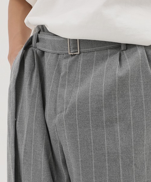 MASONPRINCE(メイソンプリンス)の「【MASONPRINCE】Striped have leisure trousers XXK2021(スラックス・メンズ・ダークグレー/ライトグレー・XL/S/M/L)」の13枚目の写真