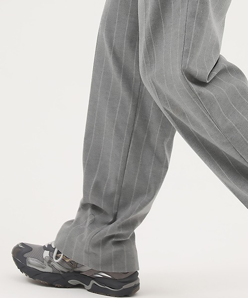 MASONPRINCE(メイソンプリンス)の「【MASONPRINCE】Striped have leisure trousers XXK2021(スラックス・メンズ・ダークグレー/ライトグレー・XL/S/M/L)」の14枚目の写真