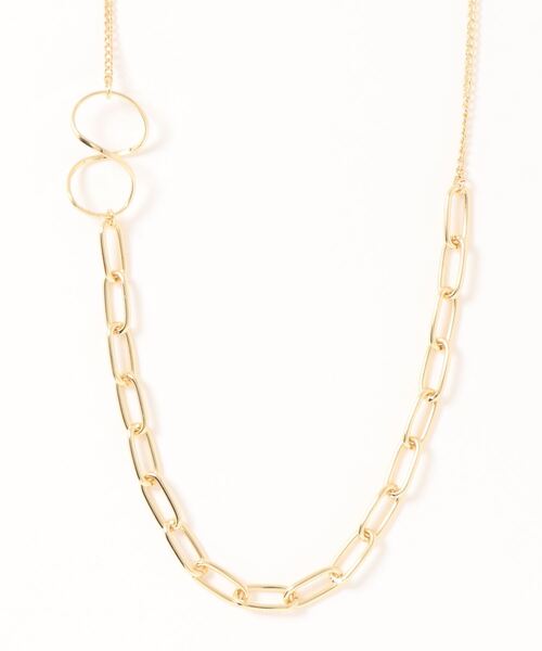 AMERICAN HOLIC（アメリカンホリック）の「変形メタルロングネックレス ＊（ネックレス・レディース・ゴールド/シルバー・FREE）」の3枚目の写真