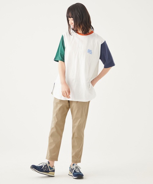 KRIFF MAYER Lady's Collection(クリフメイヤーレディースコレクション)の「【通気性・吸水速乾性】リラックステーパードパンツ(その他パンツ・レディース・ブラック/ベージュ/ネイビー/オリーブ・MEDIUM/LARGE)」の5枚目の写真