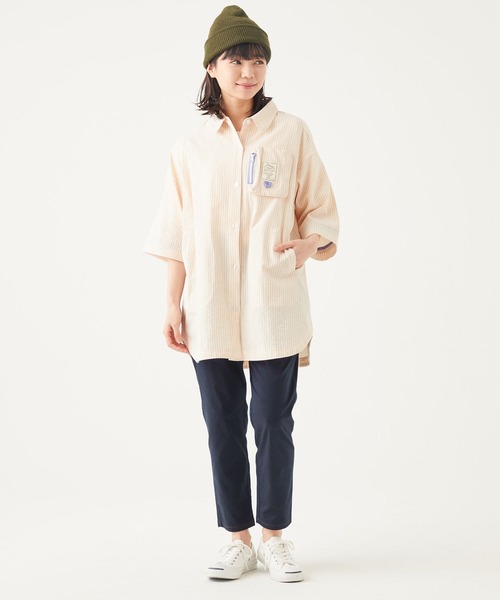 KRIFF MAYER Lady's Collection(クリフメイヤーレディースコレクション)の「【通気性・吸水速乾性】リラックステーパードパンツ(その他パンツ・レディース・ブラック/ベージュ/ネイビー/オリーブ・MEDIUM/LARGE)」の6枚目の写真