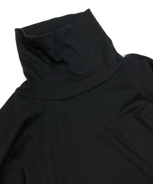 Beno(ビーノ)の「マイクロスムース タートルネック カットソー ロングスリーブTEE(Tシャツ/カットソー・メンズ・ブラック/ベージュ/オフホワイト/ワイン/ブルーグレー/ライトベージュ/マスタード/グレイッシュブルー・M/L/LL)」の14枚目の写真