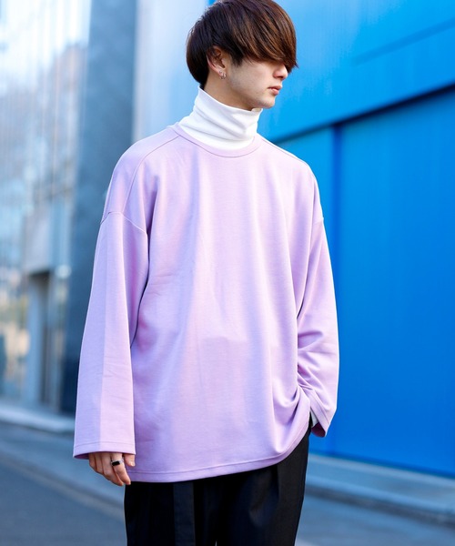 Beno(ビーノ)の「マイクロスムース タートルネック カットソー ロングスリーブTEE(Tシャツ/カットソー・メンズ・ブラック/ベージュ/オフホワイト/ワイン/ブルーグレー/ライトベージュ/マスタード/グレイッシュブルー・M/L/LL)」の11枚目の写真