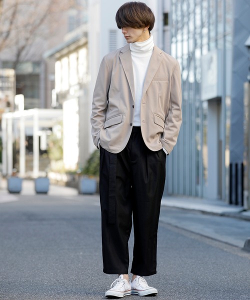 Beno(ビーノ)の「マイクロスムース タートルネック カットソー ロングスリーブTEE(Tシャツ/カットソー・メンズ・ブラック/ベージュ/オフホワイト/ワイン/ブルーグレー/ライトベージュ/マスタード/グレイッシュブルー・M/L/LL)」の19枚目の写真