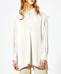 MIDUMISOLID for Ladies 変形Vネックベスト
