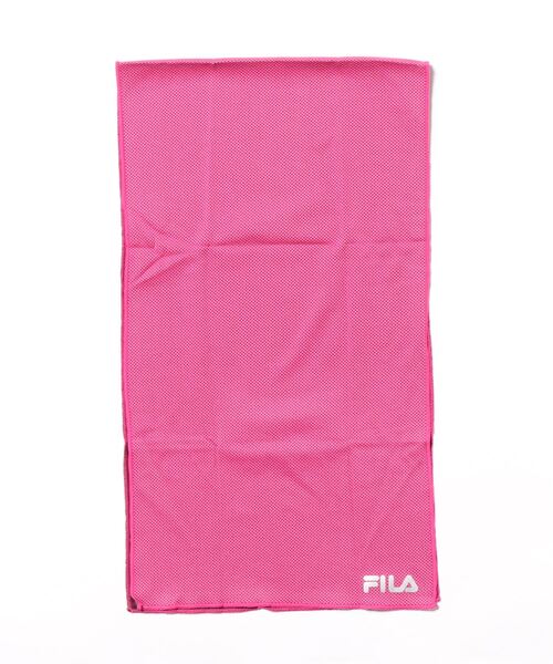 FILA(フィラ)の「【FILA:フィラゴルフ】クーリングタオル(ハンカチ/ハンドタオル・メンズ・ネイビー/サックスブルー/ピンク・FREE)」の3枚目の写真