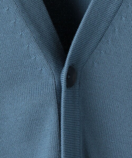 SHIPS（シップス）の「SHIPS:【洗える】TEXBRID(R) ダブルフェイス ニット カーディガン（カーディガン/ボレロ・メンズ・ネイビー/ロイヤルブルー/ブラック・X-LARGE/MEDIUM/SMALL/LARGE）」の9枚目の写真