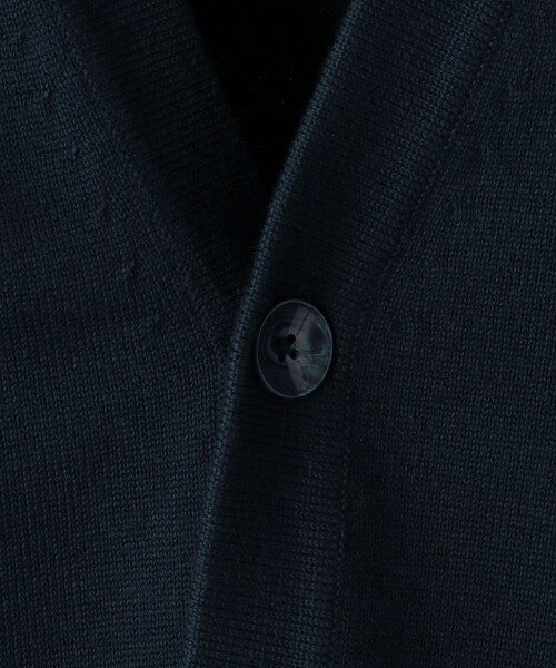 SHIPS（シップス）の「SHIPS:【洗える】TEXBRID(R) ダブルフェイス ニット カーディガン（カーディガン/ボレロ・メンズ・ネイビー/ロイヤルブルー/ブラック・X-LARGE/MEDIUM/SMALL/LARGE）」の10枚目の写真