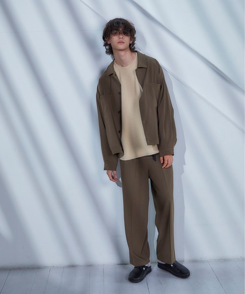 Loose/ルース（ルース）の「オーバーサイズ ドレープCPOブルゾン（ブルゾン・メンズ・ブラック/オフホワイト/ブラウン系その他/ダークブルー・S/M/L）」の11枚目の写真