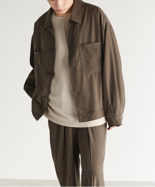 Y2K 変形 ドレープ オーバーサイズ ミリタリー ウール ブルゾン ジャケット Loose/ルース（ルース）の「【Loose】TR オーバーサイズ