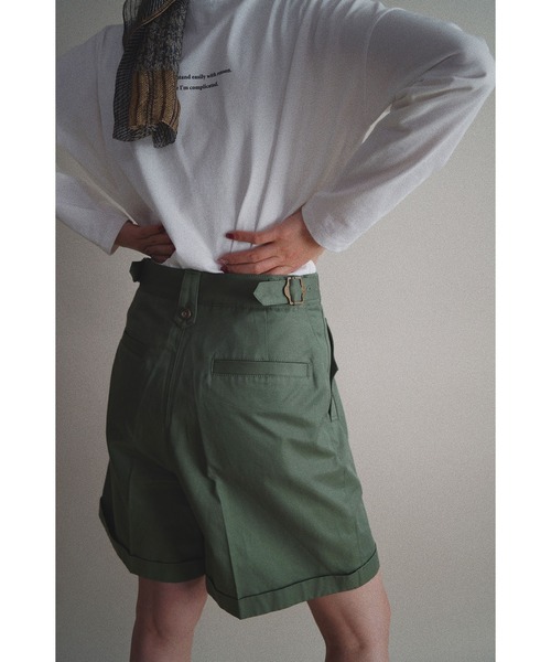 NICOLE CLUB（ニコル　クラブ）の「【NICOLE CLUB】ハーフパンツ（その他パンツ・レディース・ベージュ/カーキ/ブラック・MEDIUM）」の3枚目の写真