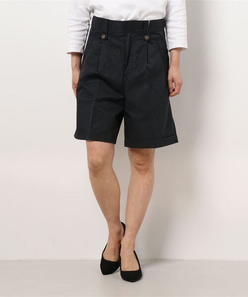 NICOLE CLUB（ニコル　クラブ）の「【NICOLE CLUB】ハーフパンツ（その他パンツ・レディース・ベージュ/カーキ/ブラック・MEDIUM）」の16枚目の写真