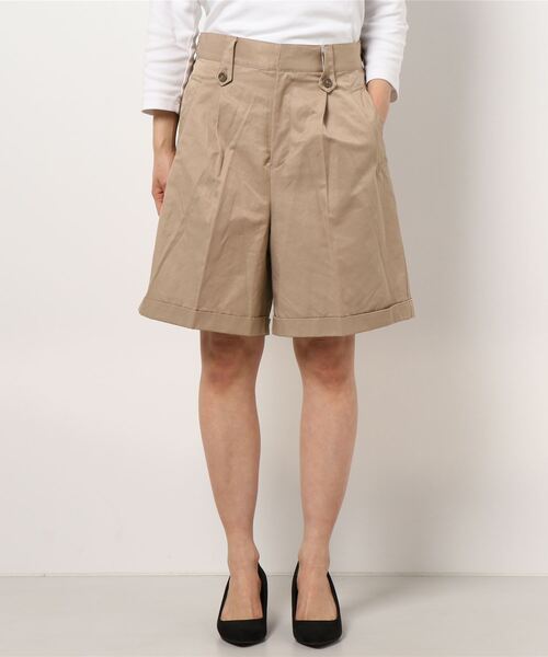 NICOLE CLUB（ニコル　クラブ）の「【NICOLE CLUB】ハーフパンツ（その他パンツ・レディース・ベージュ/カーキ/ブラック・MEDIUM）」の17枚目の写真