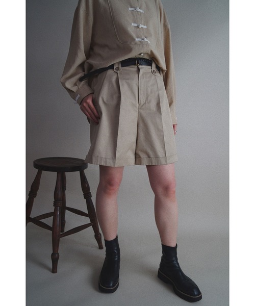 NICOLE CLUB（ニコル　クラブ）の「【NICOLE CLUB】ハーフパンツ（その他パンツ・レディース・ベージュ/カーキ/ブラック・MEDIUM）」の9枚目の写真