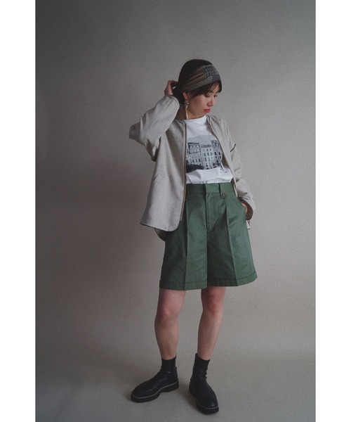 NICOLE CLUB（ニコル　クラブ）の「【NICOLE CLUB】ハーフパンツ（その他パンツ・レディース・ベージュ/カーキ/ブラック・MEDIUM）」の11枚目の写真