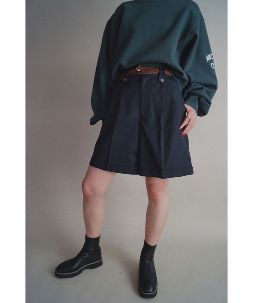 NICOLE CLUB（ニコル　クラブ）の「【NICOLE CLUB】ハーフパンツ（その他パンツ・レディース・ベージュ/カーキ/ブラック・MEDIUM）」の15枚目の写真