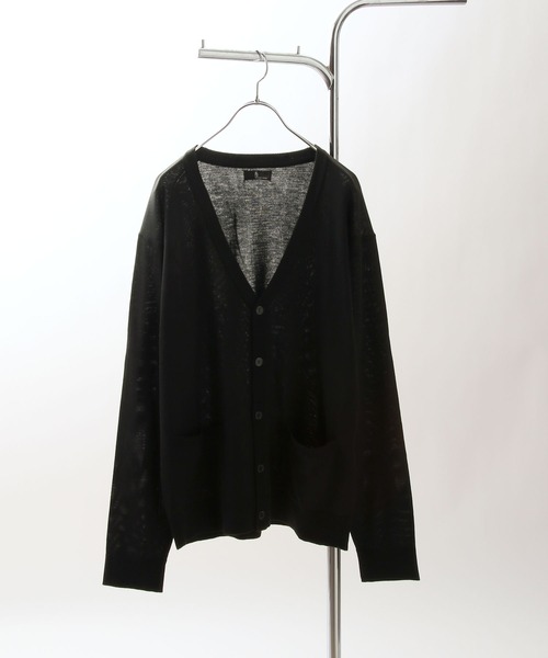 ZIP FIVE（ジップファイブ）の「【ZIP FIVE】 レギュラー ニット カーディガン（カーディガン/ボレロ・レディース・ベージュ/ネイビー/オリーブ/アイボリー/ブラック/パープル/グレー/ブルー/チャコール・X-LARGE/SMALL/MEDIUM/LARGE）」の3枚目の写真