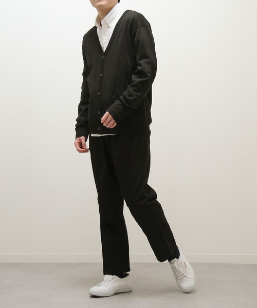 ZIP FIVE（ジップファイブ）の「【ZIP FIVE】 レギュラー ニット カーディガン（カーディガン/ボレロ・レディース・ベージュ/ネイビー/オリーブ/アイボリー/ブラック/パープル/グレー/ブルー/チャコール・X-LARGE/SMALL/MEDIUM/LARGE）」の10枚目の写真