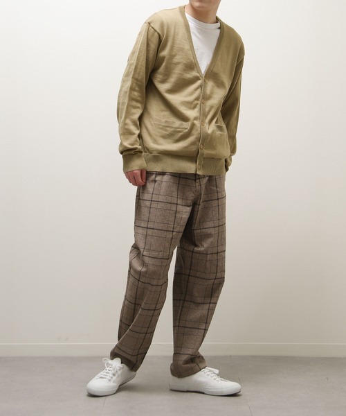 ZIP FIVE（ジップファイブ）の「【ZIP FIVE】 レギュラー ニット カーディガン（カーディガン/ボレロ・レディース・ベージュ/ネイビー/オリーブ/アイボリー/ブラック/パープル/グレー/ブルー/チャコール・X-LARGE/SMALL/MEDIUM/LARGE）」の11枚目の写真