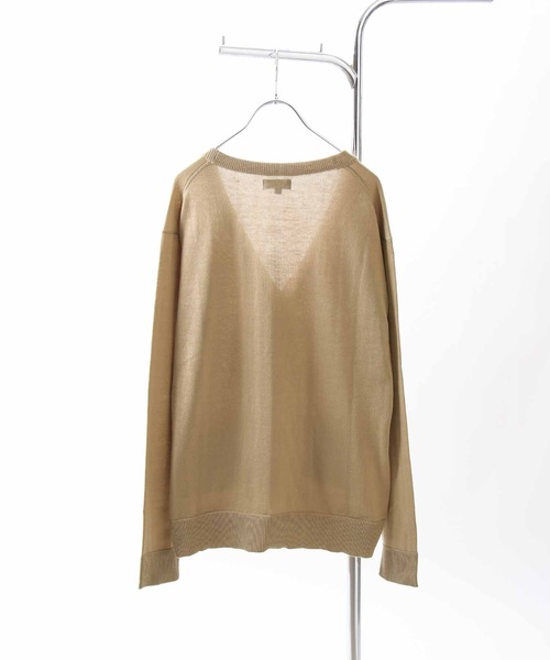 ZIP FIVE（ジップファイブ）の「【ZIP FIVE】 レギュラー ニット カーディガン（カーディガン/ボレロ・レディース・ベージュ/ネイビー/オリーブ/アイボリー/ブラック/パープル/グレー/ブルー/チャコール・X-LARGE/SMALL/MEDIUM/LARGE）」の13枚目の写真