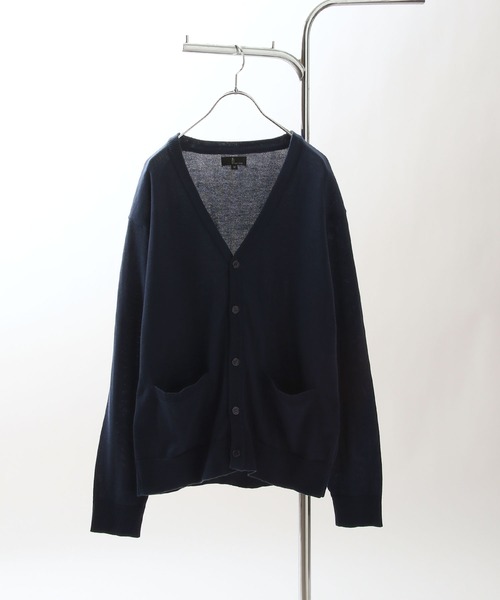 ZIP FIVE（ジップファイブ）の「【ZIP FIVE】 レギュラー ニット カーディガン（カーディガン/ボレロ・レディース・ベージュ/ネイビー/オリーブ/アイボリー/ブラック/パープル/グレー/ブルー/チャコール・X-LARGE/SMALL/MEDIUM/LARGE）」の21枚目の写真