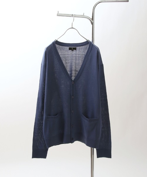 ZIP FIVE（ジップファイブ）の「【ZIP FIVE】 レギュラー ニット カーディガン（カーディガン/ボレロ・レディース・ベージュ/ネイビー/オリーブ/アイボリー/ブラック/パープル/グレー/ブルー/チャコール・X-LARGE/SMALL/MEDIUM/LARGE）」の14枚目の写真
