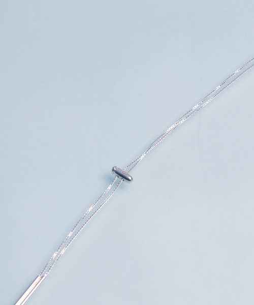 YArKA（ヤーカ）の「【YArKA/ヤーカ】code stopper necklace/[SPRE2]/コードストッパーネックレス(ループタイ) silver925（ネックレス・レディース・シルバー/シルバー系・FREE）」の5枚目の写真