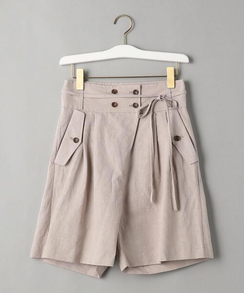 BRISEMY（ブライズミー）の「＜BRISEMY＞リネンコットンショートパンツ（その他パンツ・レディース・ブラック/ベージュ・38）」の10枚目の写真