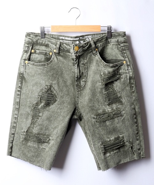 LRG（エルアールジー）の「LRG デニムハーフパンツ（デニムパンツ・メンズ・ネイビー/グレー/オリーブ/ブラック/ブルー・38/36/34/30/32）」の17枚目の写真