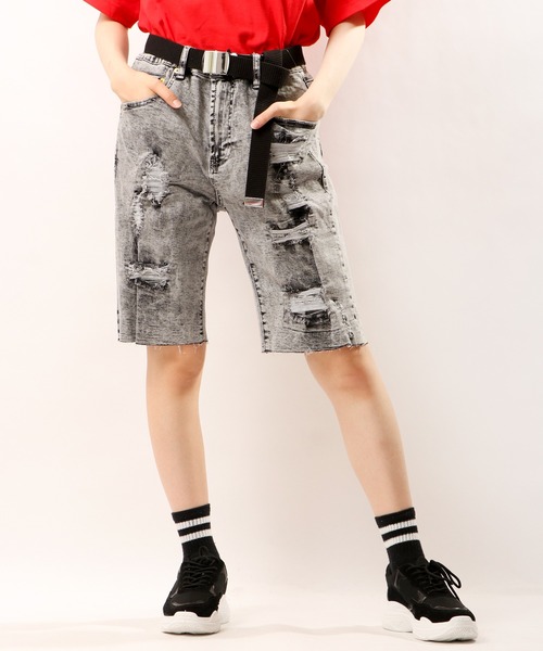 LRG（エルアールジー）の「LRG デニムハーフパンツ（デニムパンツ・メンズ・ネイビー/グレー/オリーブ/ブラック/ブルー・38/36/34/30/32）」の12枚目の写真