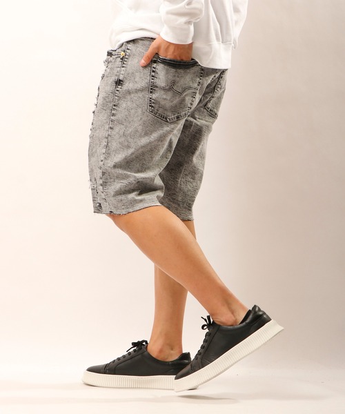 LRG（エルアールジー）の「LRG デニムハーフパンツ（デニムパンツ・メンズ・ネイビー/グレー/オリーブ/ブラック/ブルー・38/36/34/30/32）」の8枚目の写真